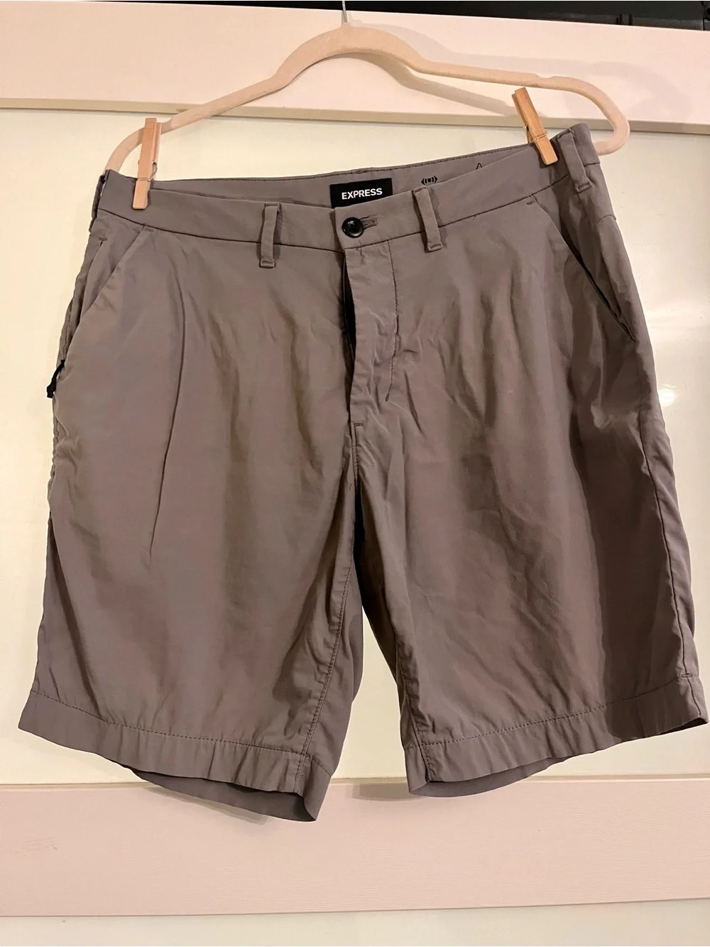 Express Men’s Slim Chino Shorts- Grey, Blue, Army Green
